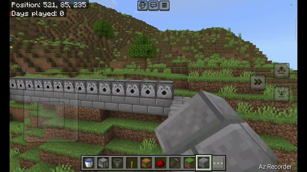 Playing Minecraft in creative building all type of build