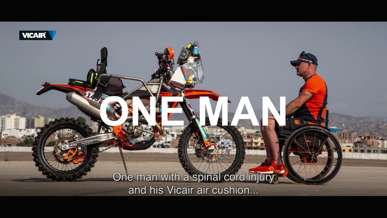 The ultimate Vicair wheelchair cushion Test  - Dakar 2019
