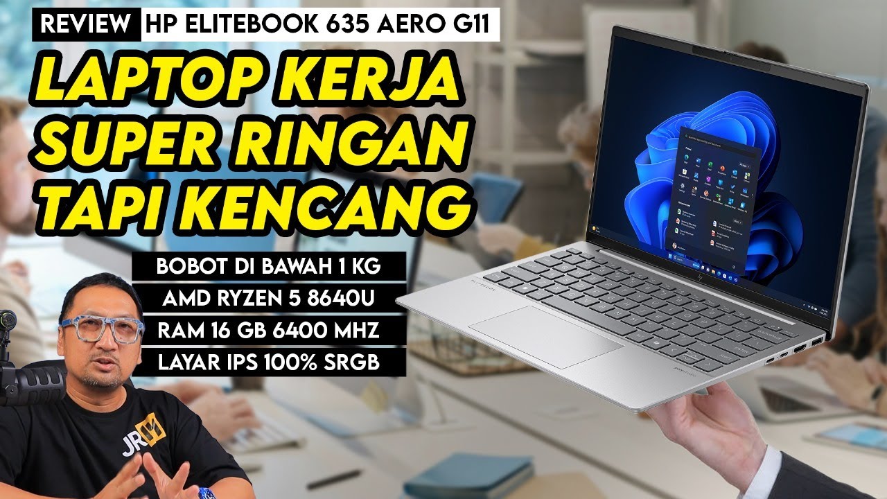 Laptop Kerja Yang Tipis dan Ringan Tapi Kencang! Review HP EliteBook 635 Aero G11