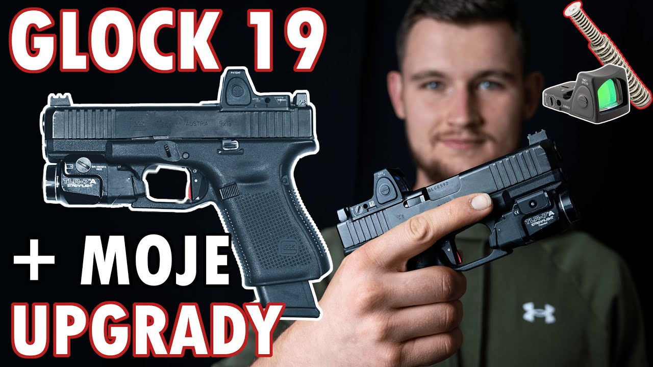 GLOCK 19 gen 5 FS MOS + Moje sestava a UPGRADY