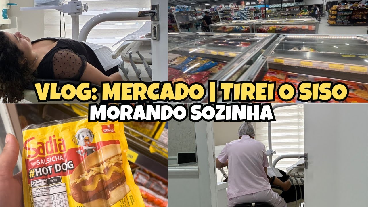 Morando Sozinha|Mercado|Tirei o siso|Lavando a Louça 