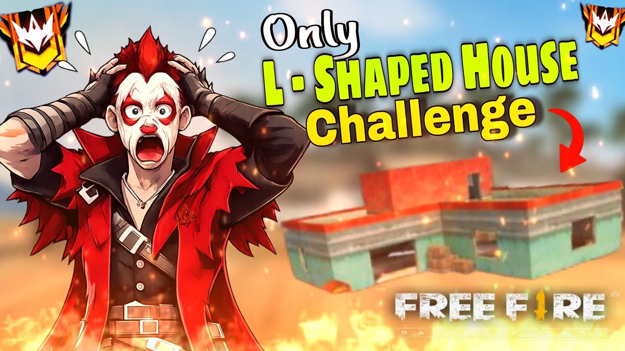 Loot Only L-Shaped House Challenge🔥Master Lobby😱Can I Get Booyah?🎉Garena Free Fire🙊 #freefire#gaming