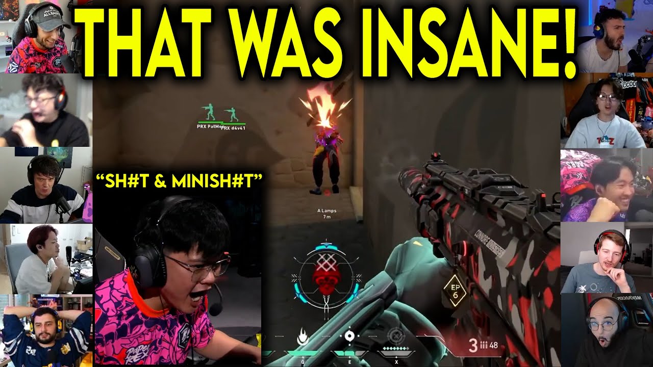 Valorant Streamers Reacts To PRX f0rsakeN INSANE 4k & PRX PatMen Trash Talking TH In VCT Champions