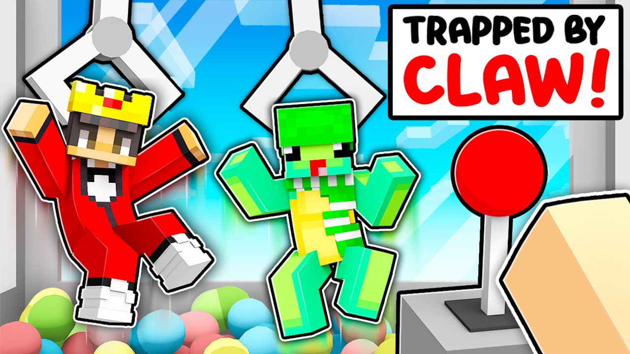 TRAPPED in a CLAW MACHINE in Minecraft!