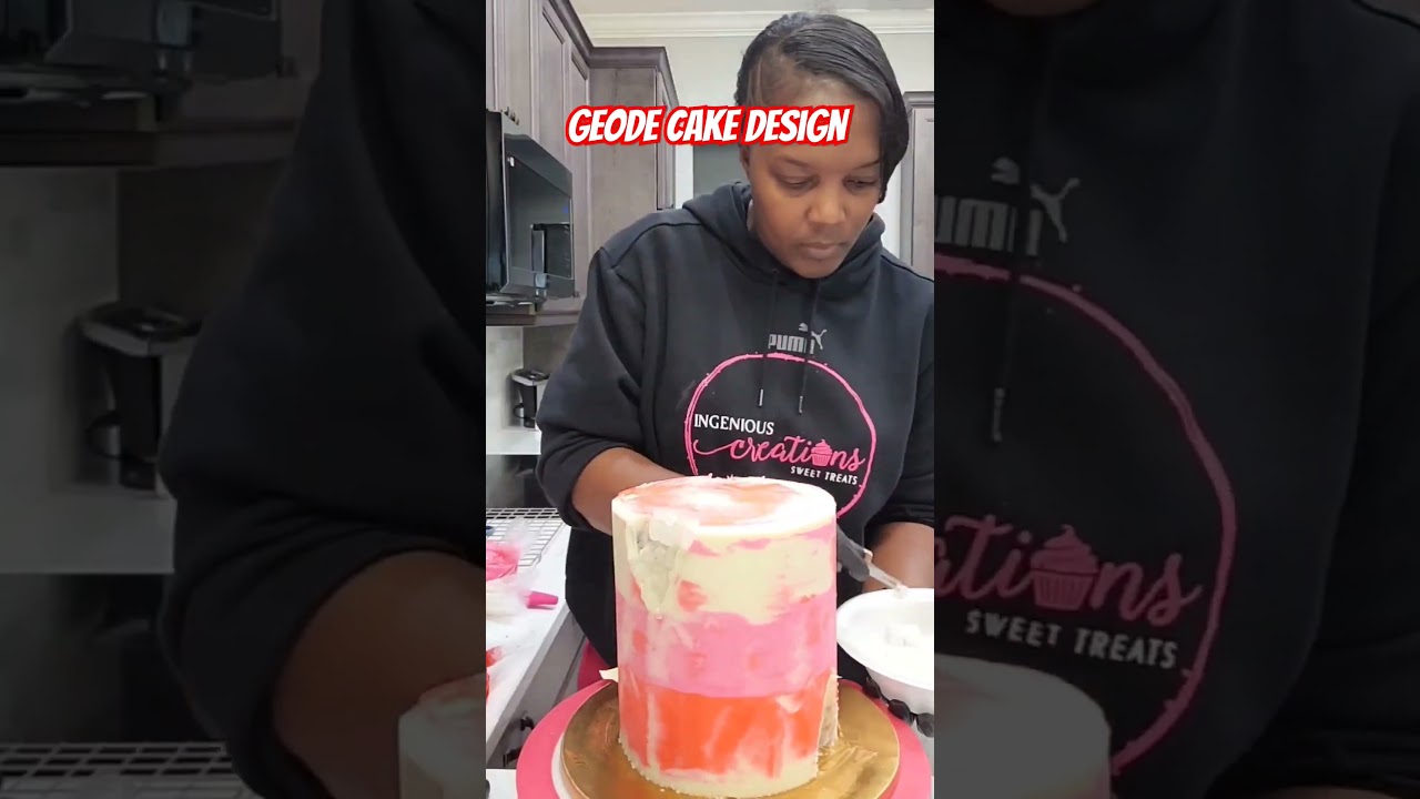 How to create a geode cake!!! #howto #geodecake #watch