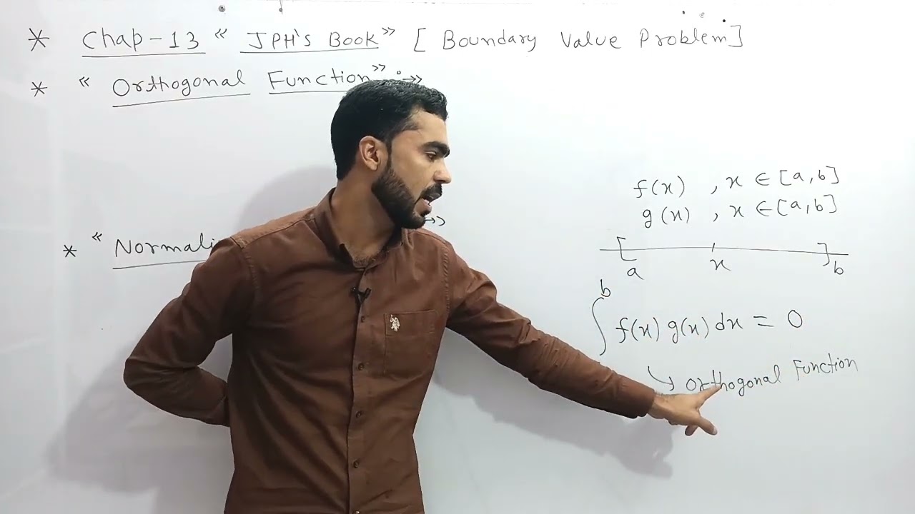 Boundary value problem, Orthogonal Function, differential equations msc previous, 2nd semester maths