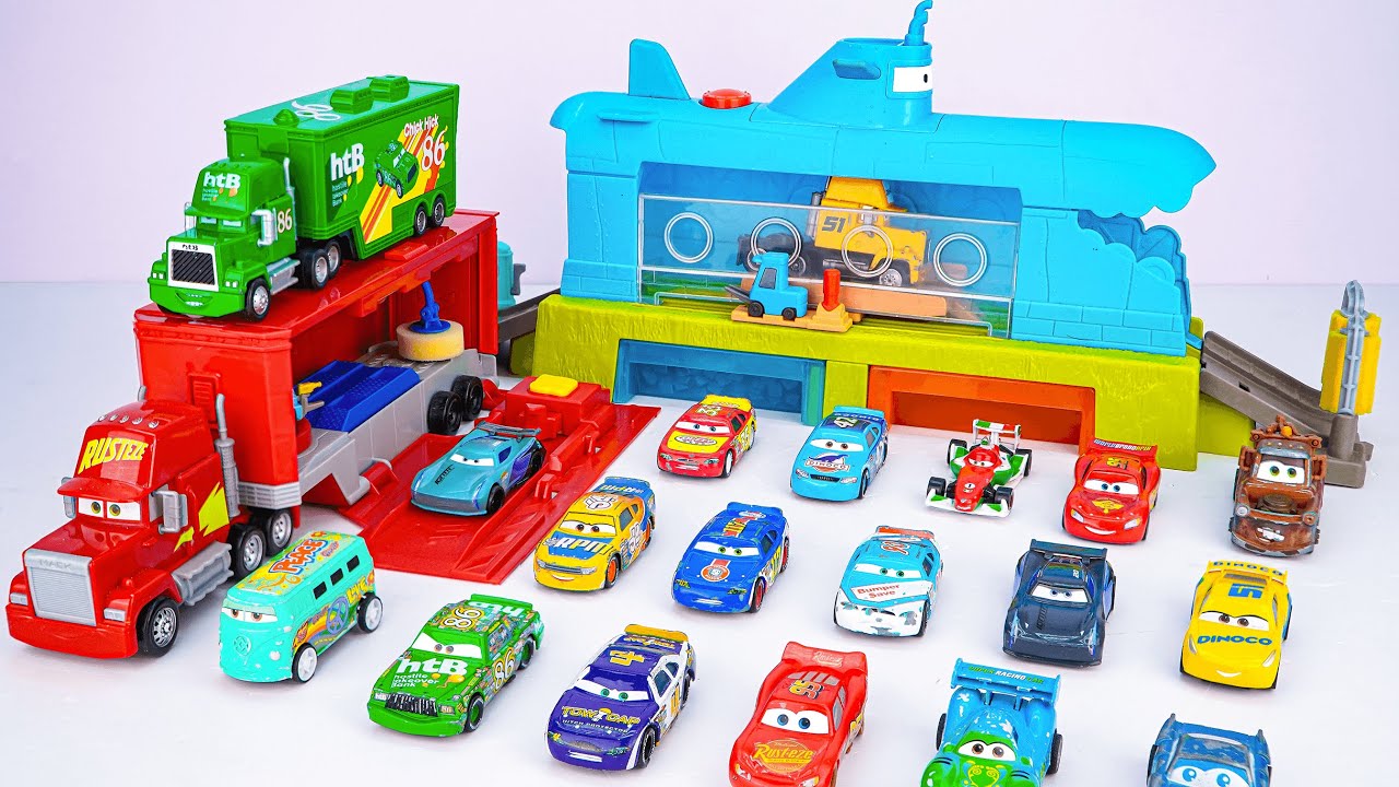 Lightning McQueen Super Unboxing 🚗💨 | Disney Pixar Cars Submarine Car Wash Playset #mcqueen