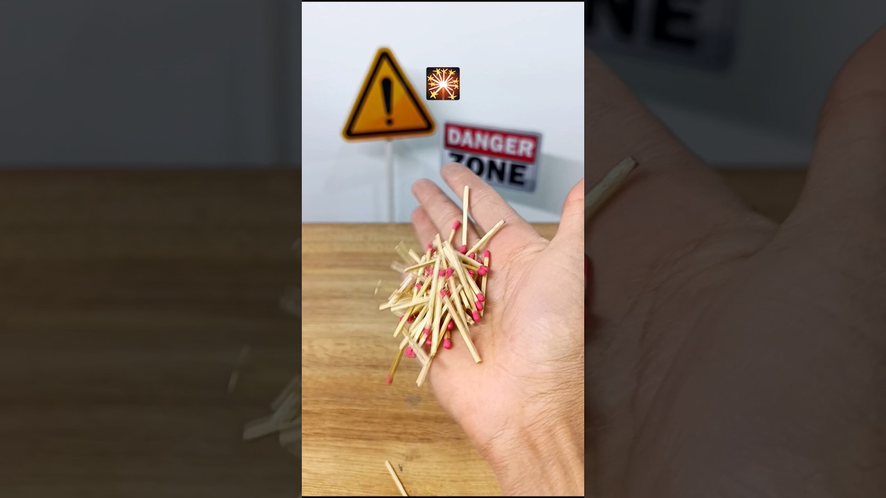 Making firecrackers with matches🎇