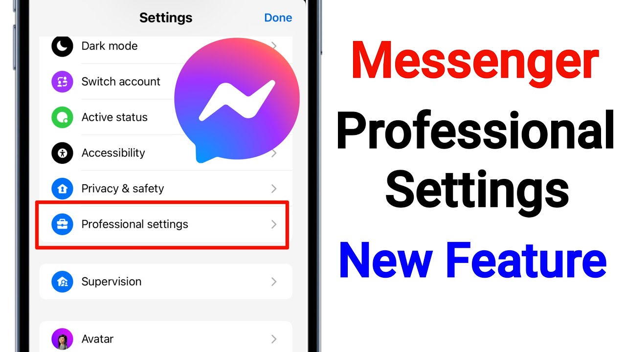 Messenger Professional Settings New Feature | How to Turn On Professional Settings On Messenger