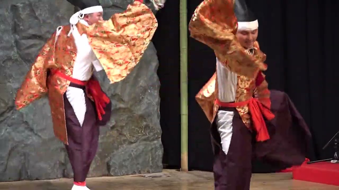 神楽舞 神開 (かみひらき) 御嶽神楽(国指定重要無形民俗文化財) 於：神楽會館 立春特別公演