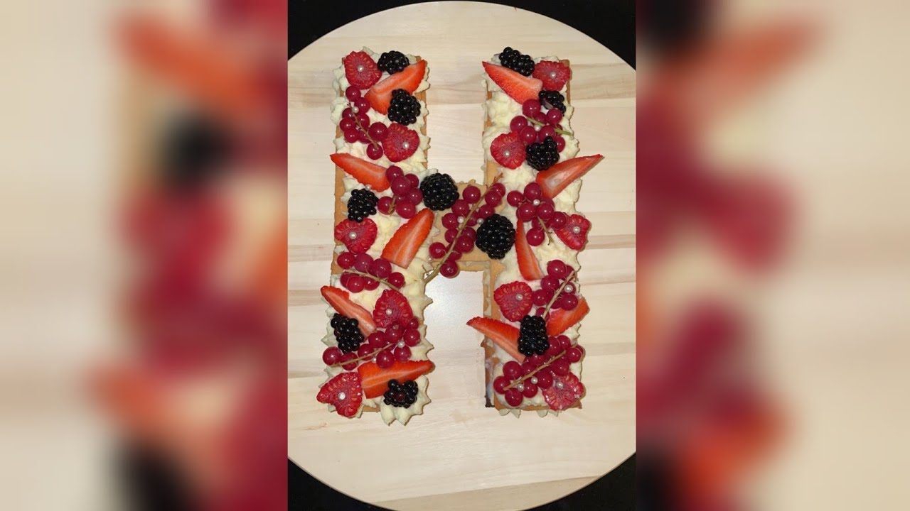 طورطة الحروف بأسهل الطرق ومنضر راقي جدا - Zo maak ik een lettertaart, heerlijk en makkelijk