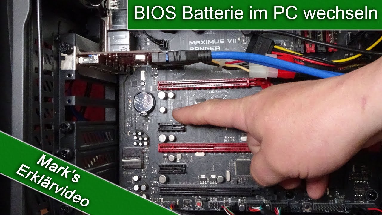 BIOS vergisst ständig die Daten / BIOS Batterie im PC wechseln - so geht`s