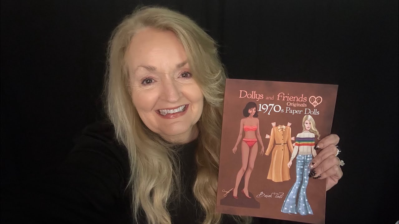 ASMR 1970s Fashion with Paper Dolls