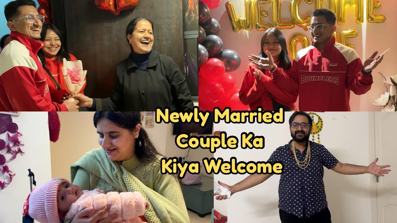 Shivam Bhai & New Bhabhi Ka Kiya Zirakpur me Welcome || First time Mile Hum New Bhabi Se