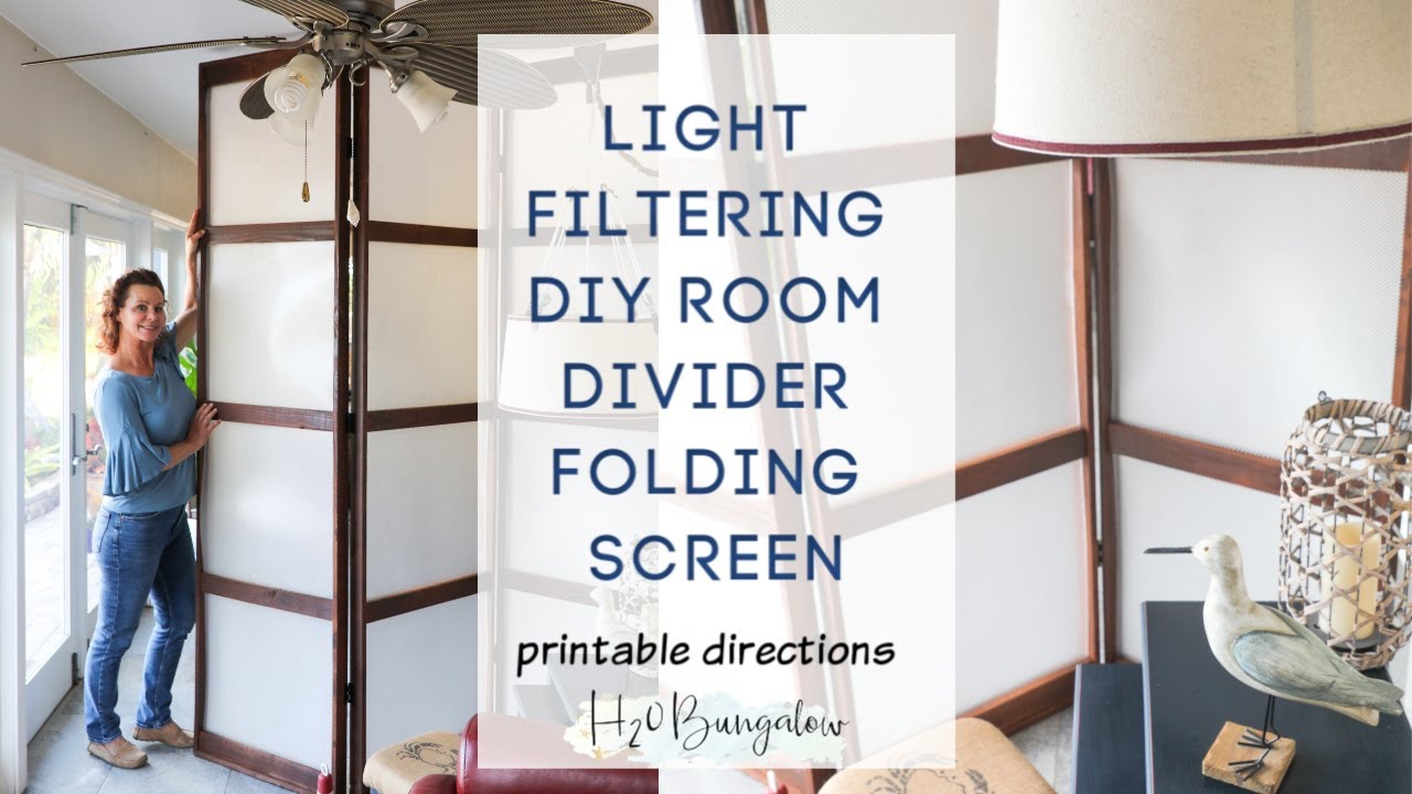 DIY Folding Screen Room Divider
