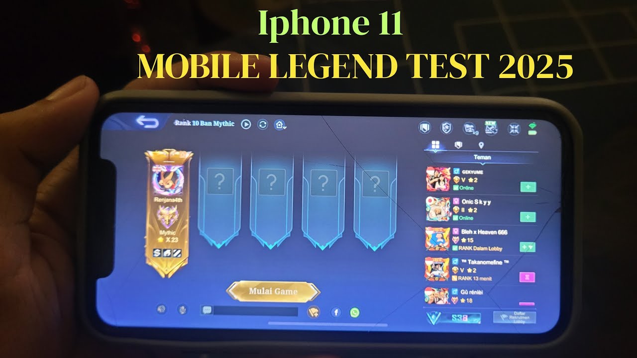 TEST MOBILE LEGEND DI IPHONE 11 2025 