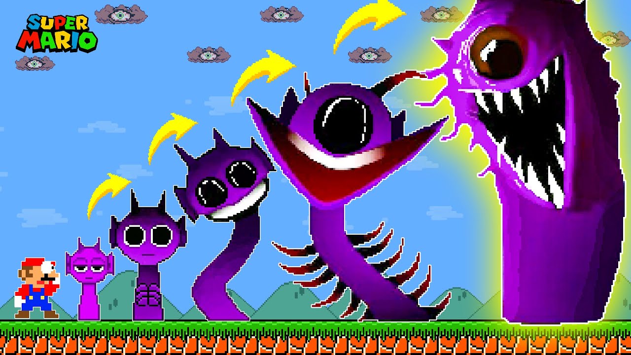 Марио против ЭВОЛЮЦИИ Дурпла Спрунки в Super Mario Bros #sprunki