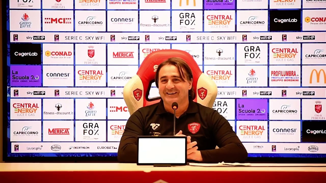 17/01/2026 CONFERENZA STAMPA PRE PERUGIA GUBBIO DI MISTER GIOVANNI TEDESCO