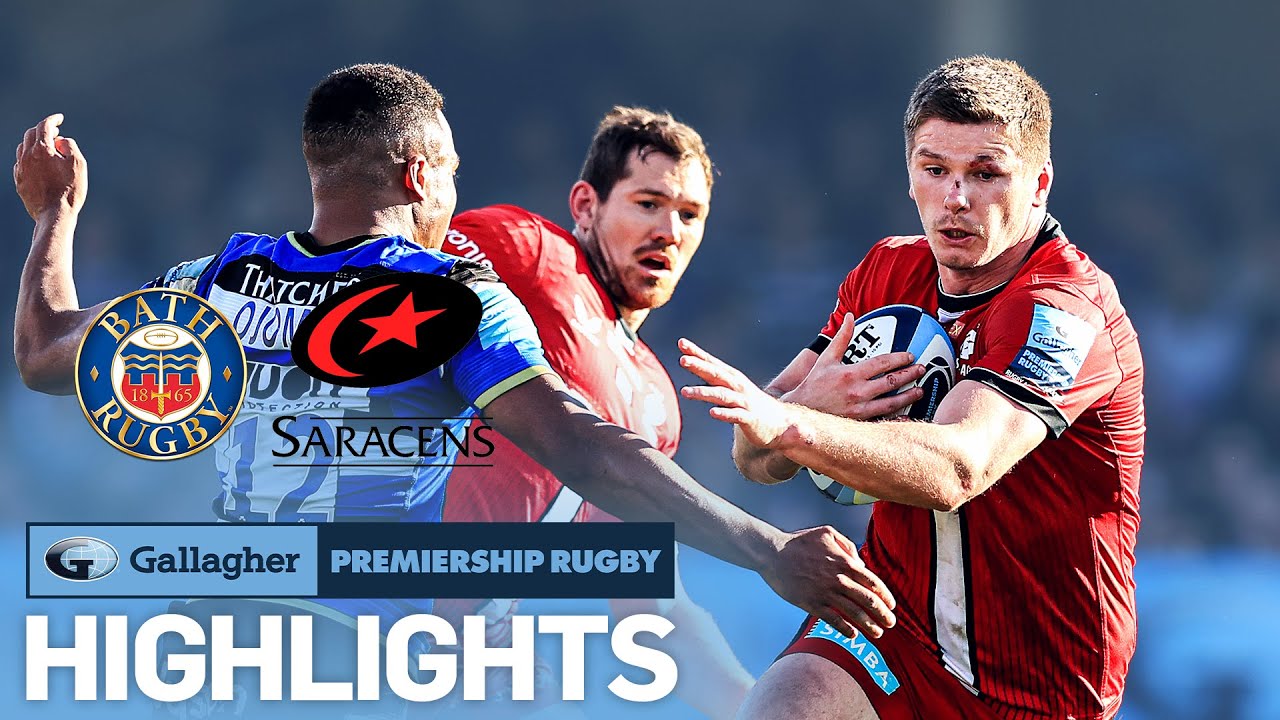 Bath v Saracens - HIGHLIGHTS | 10 Tries in Huge Victory! | Gallagher Premiership 2021/22