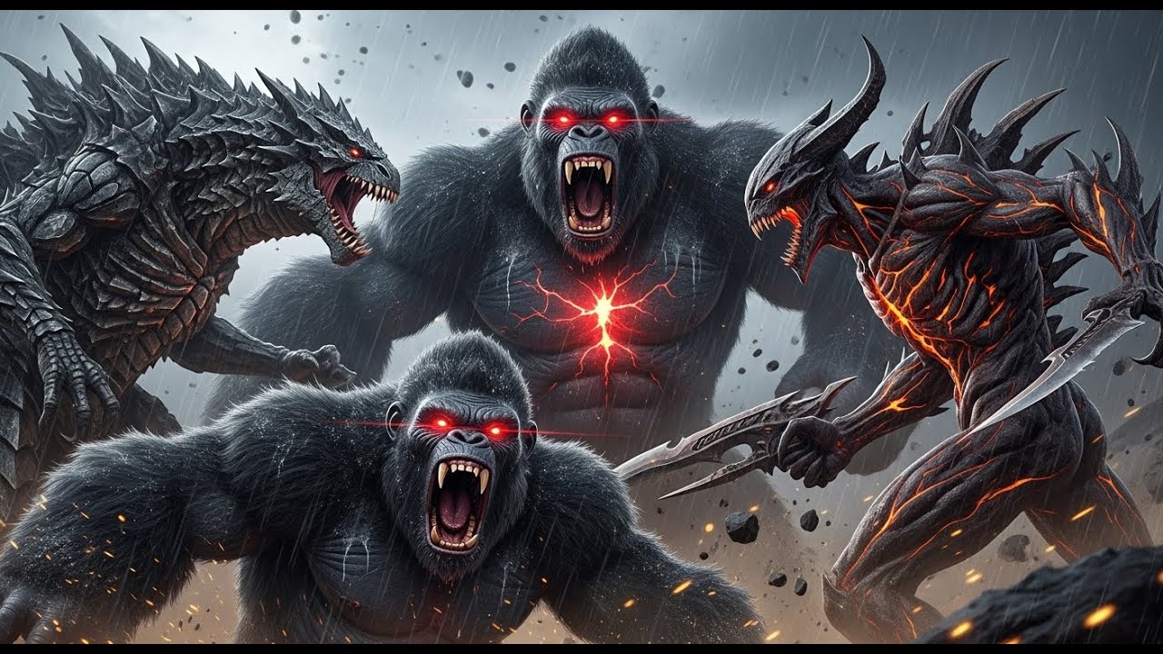 Unleashed Fury! The greatest titan showdown ever: Apes vs. Monsters Unleashed!