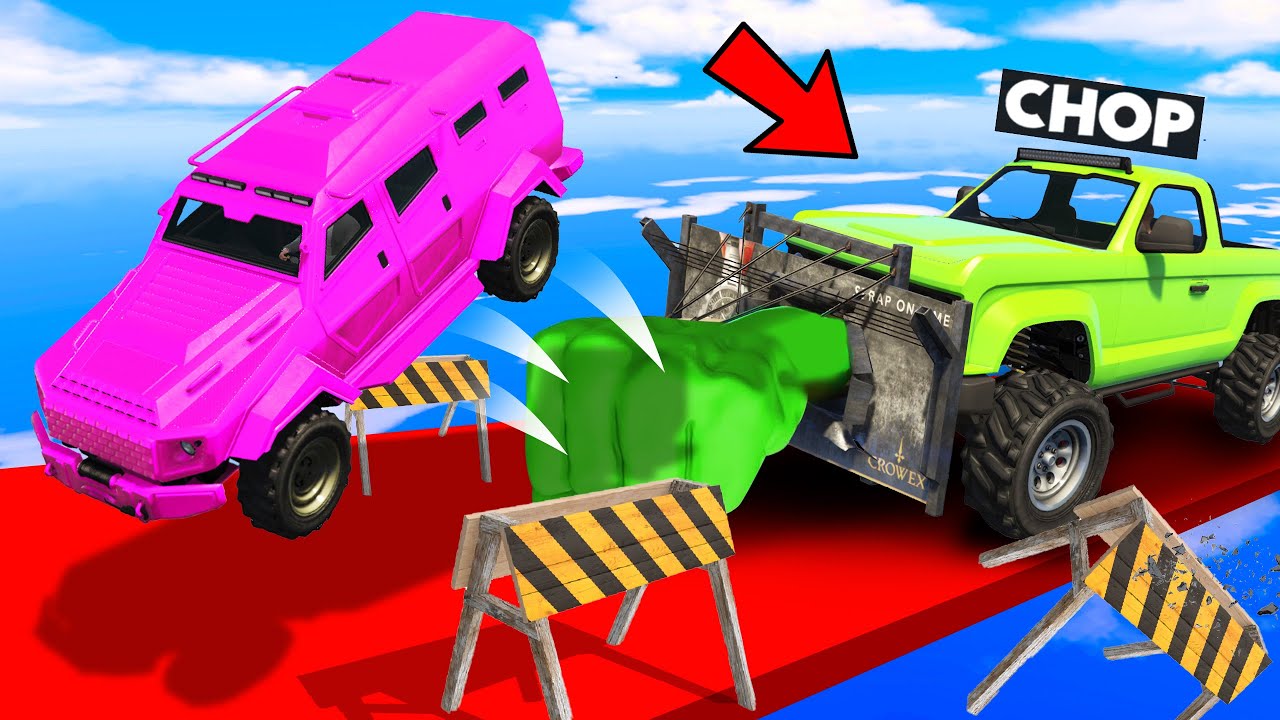 GTA 5 GET PUNCHED BY CHOP AND THROWN OFF THE PLATFROM
