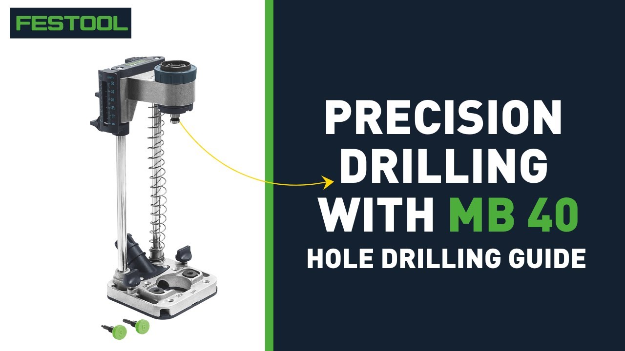 How to Drill Perfect with Festool MB 40 Hole Drilling Guide