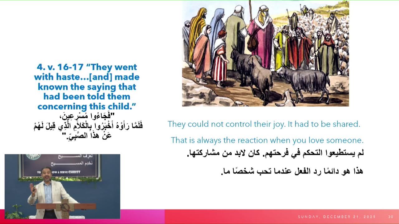 كيف تستجيب لميلاد المسيح مثل الرعاة؟ الاحد 21/12/2025