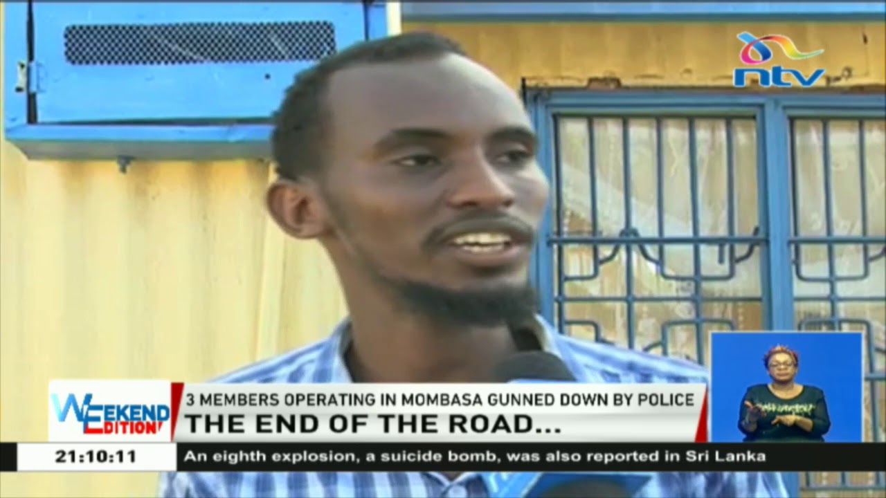 Three gang members gunned down by police, Mombasa