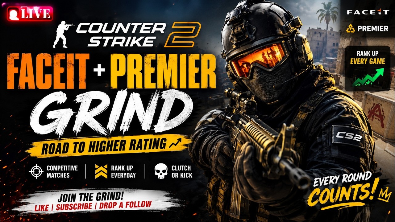 Climbing the CS2 Ladder One Match at a Time - Premier & FACEIT LIVE