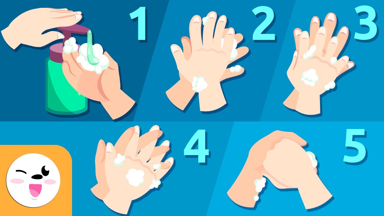 10 pasos para lavarse las manos (Versión corta) - Hábitos de higiene para niños