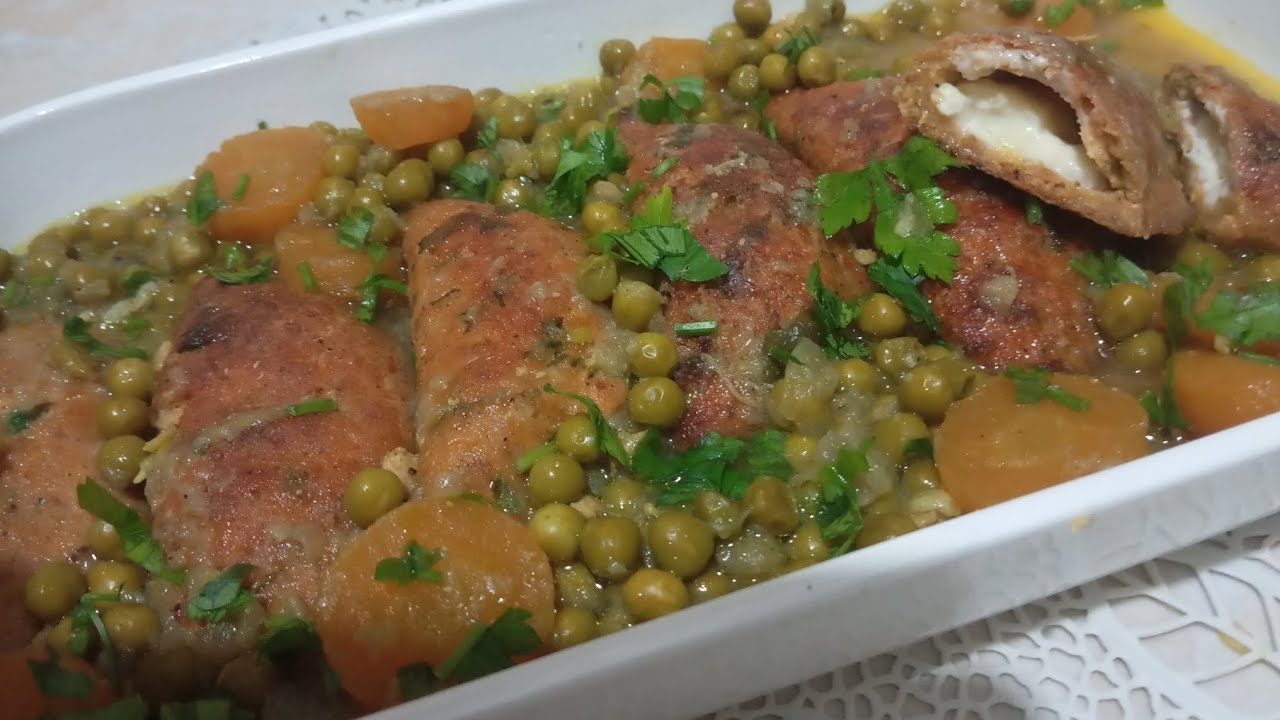 شصون بالدجاج المفروم محشي بالجبن والبنة لا تقاوم 