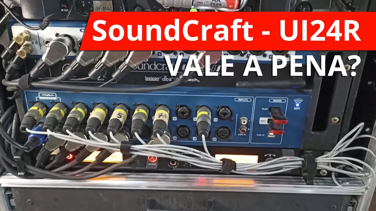 MESA DE SOM DIGITAL SOUNDCRAFT UI24 R