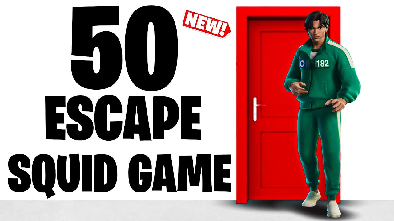 Escape Squid Game All Levels Fortnite😎😱