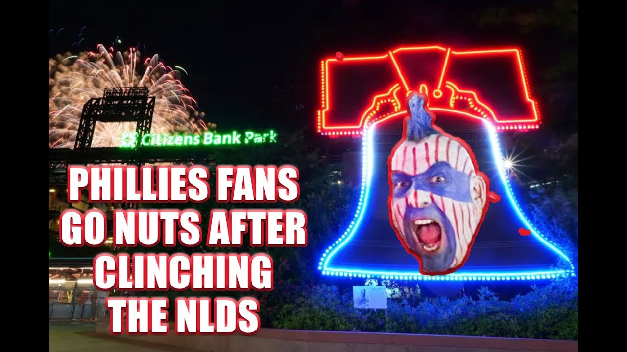 Phillies Fans Go Nuts After Clinching the NLDS!
