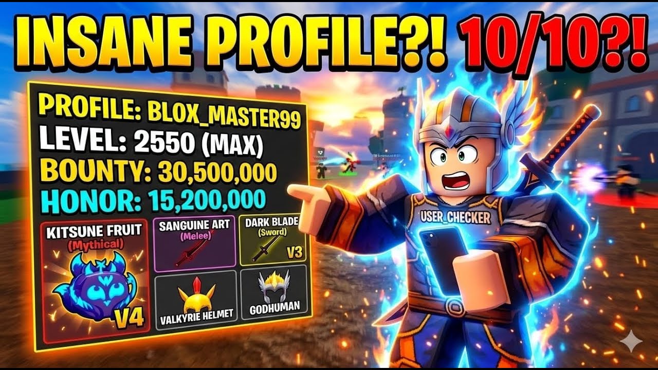 ​I Checked the Profiles of the STRONGEST Players in Blox Fruits...