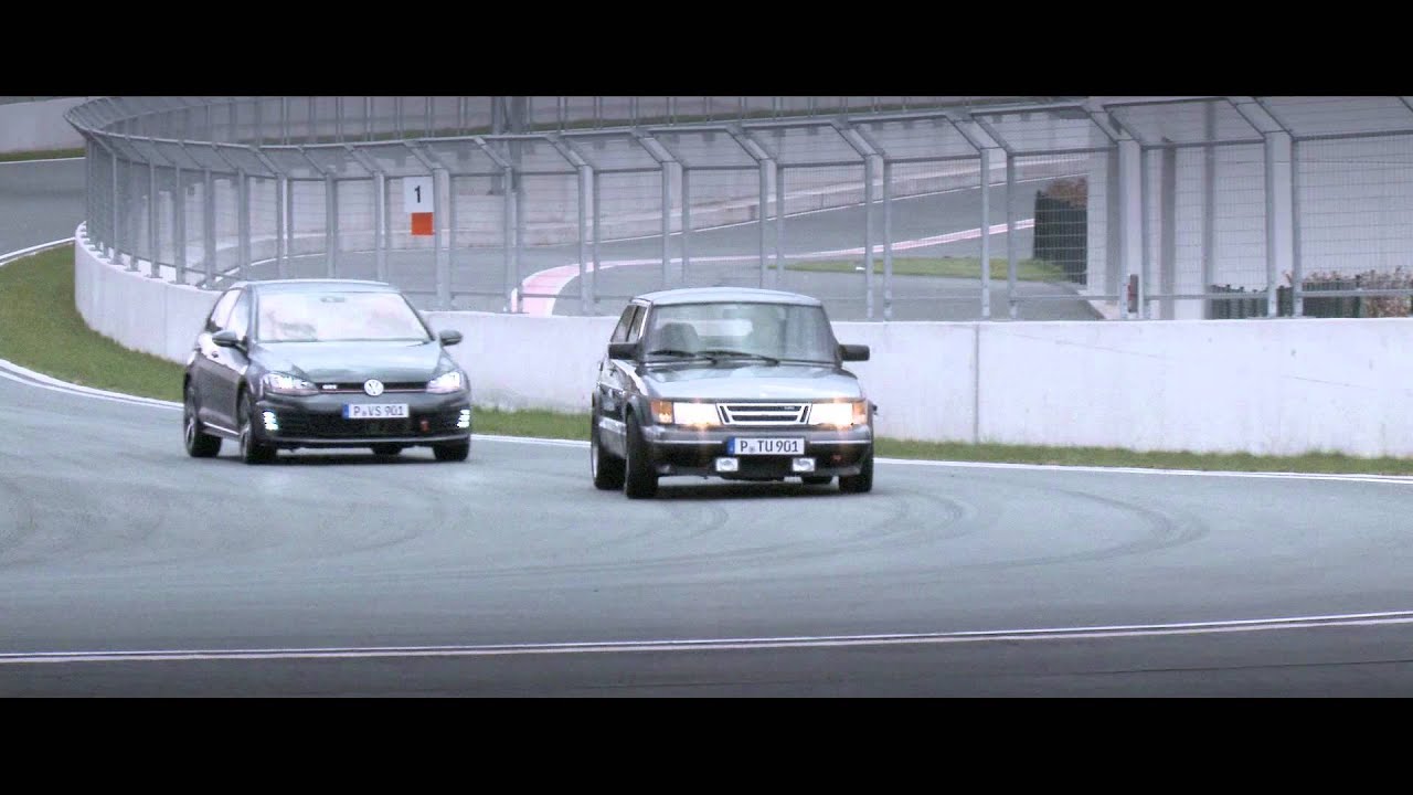 VW GOLF GTI vs. SAAB 900 turbo 16 S - Bilster Berg Drive Resort