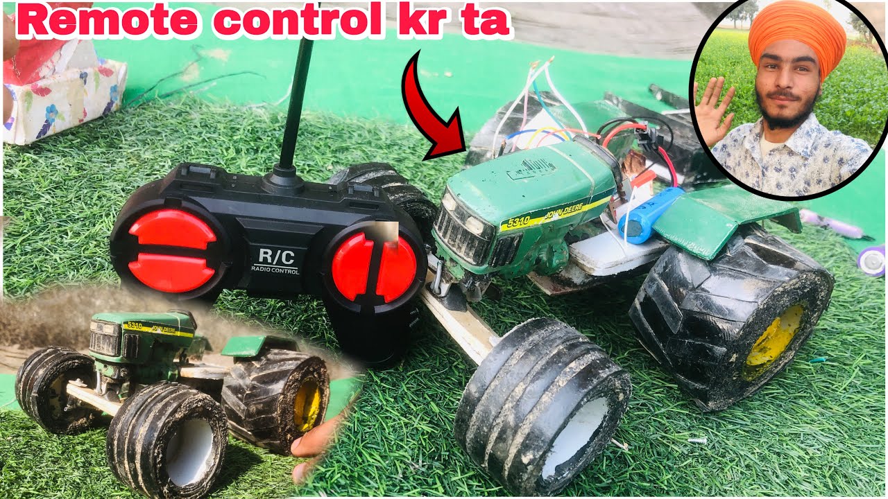 Apne johndeere tractor lai new car aa gai || remote control kr dena hon #viralvideo #new #youtube 