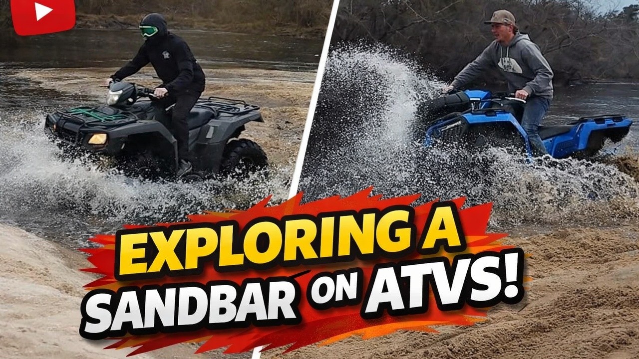 Exploring the Sandbar on ATVs