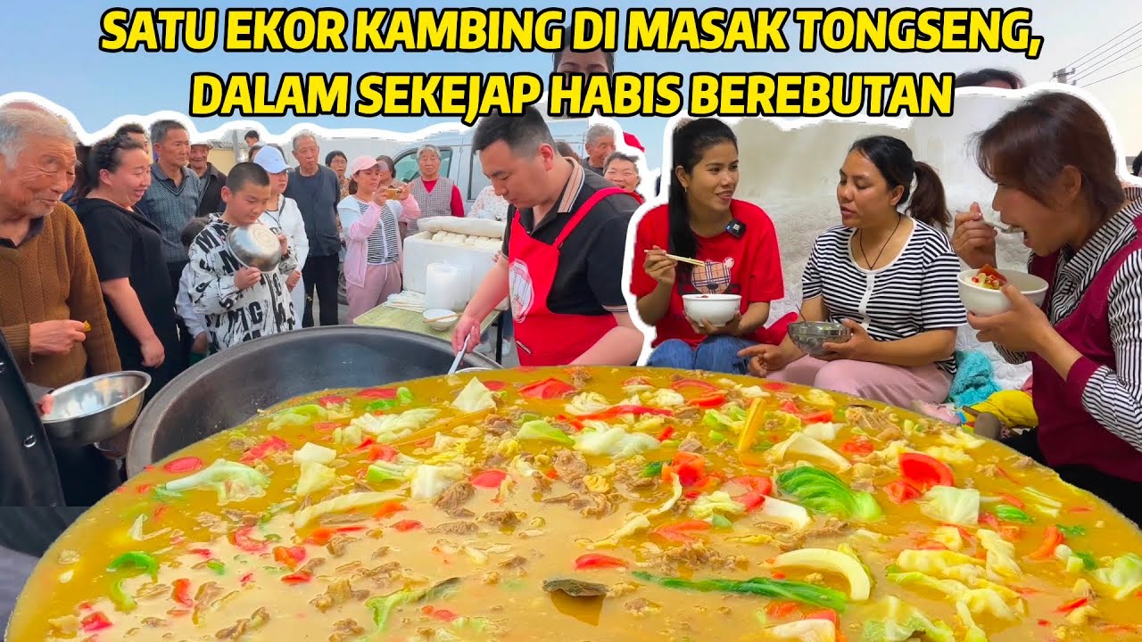 MASAK BESAR TONGSENG KAMBING BERSAMA TEMAN INDONESIA, SANGAT SENANG SEMUA SUKA RASANYA
