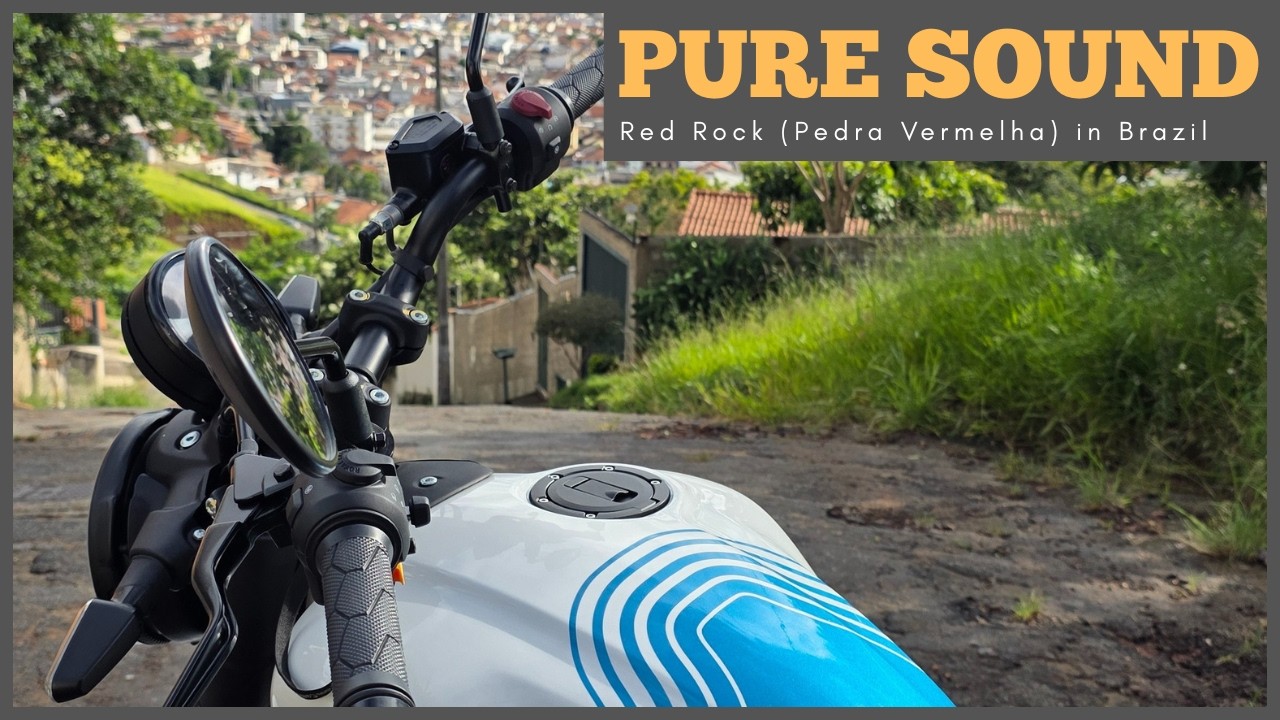 Royal Enfield Guerrilla 450 - Pure Sound ASMR | Pedra Vermelha