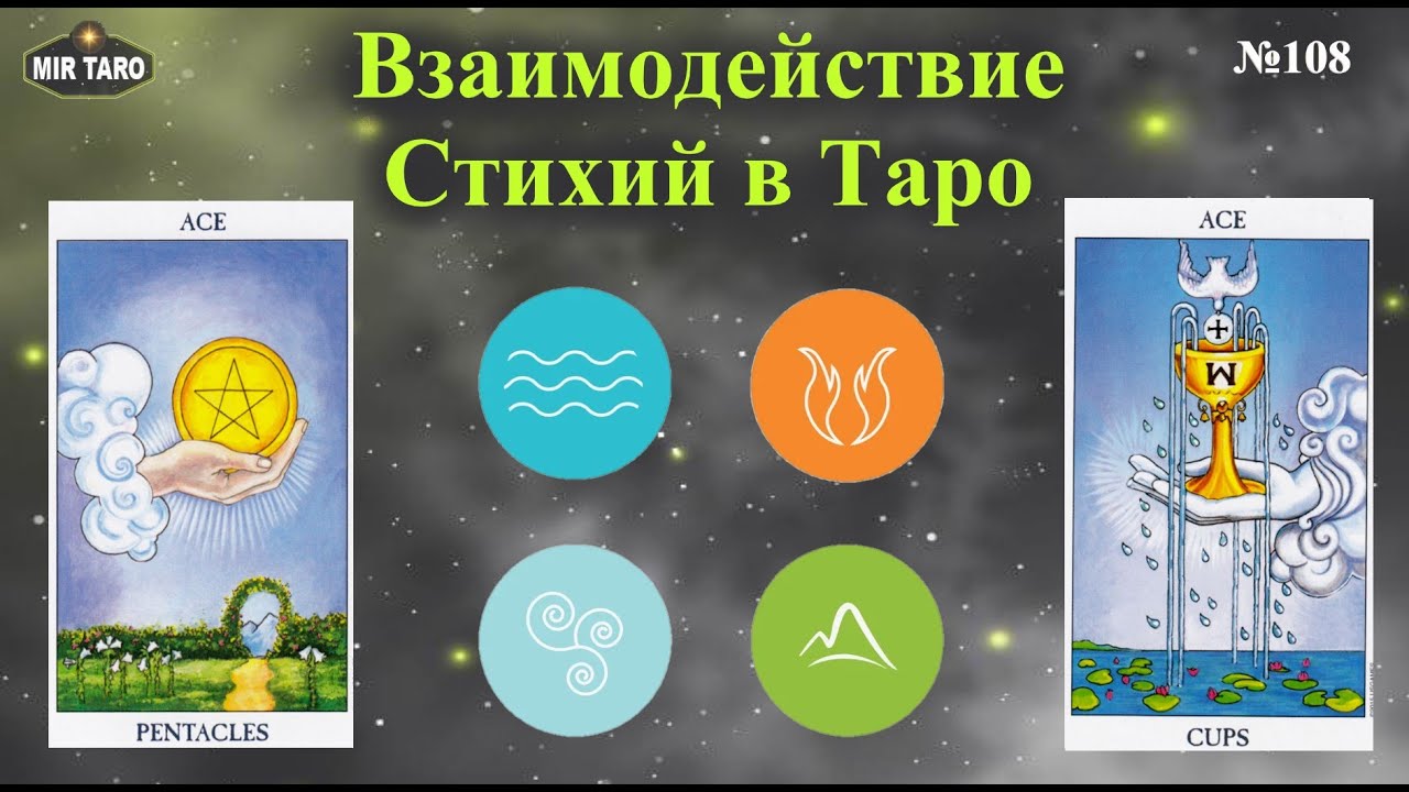 Как взаимодействие стихий в Таро влияет на контекст расклада? Обучение Таро бесплатно.
