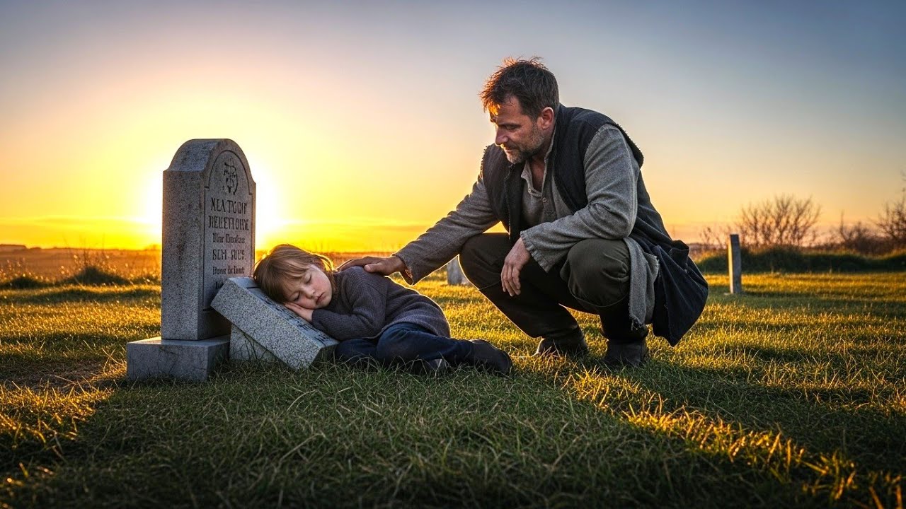 The Little Girl Slept Beside Her Mother's Grave for 3 Days — Then a Quiet Horseman Lifted Her