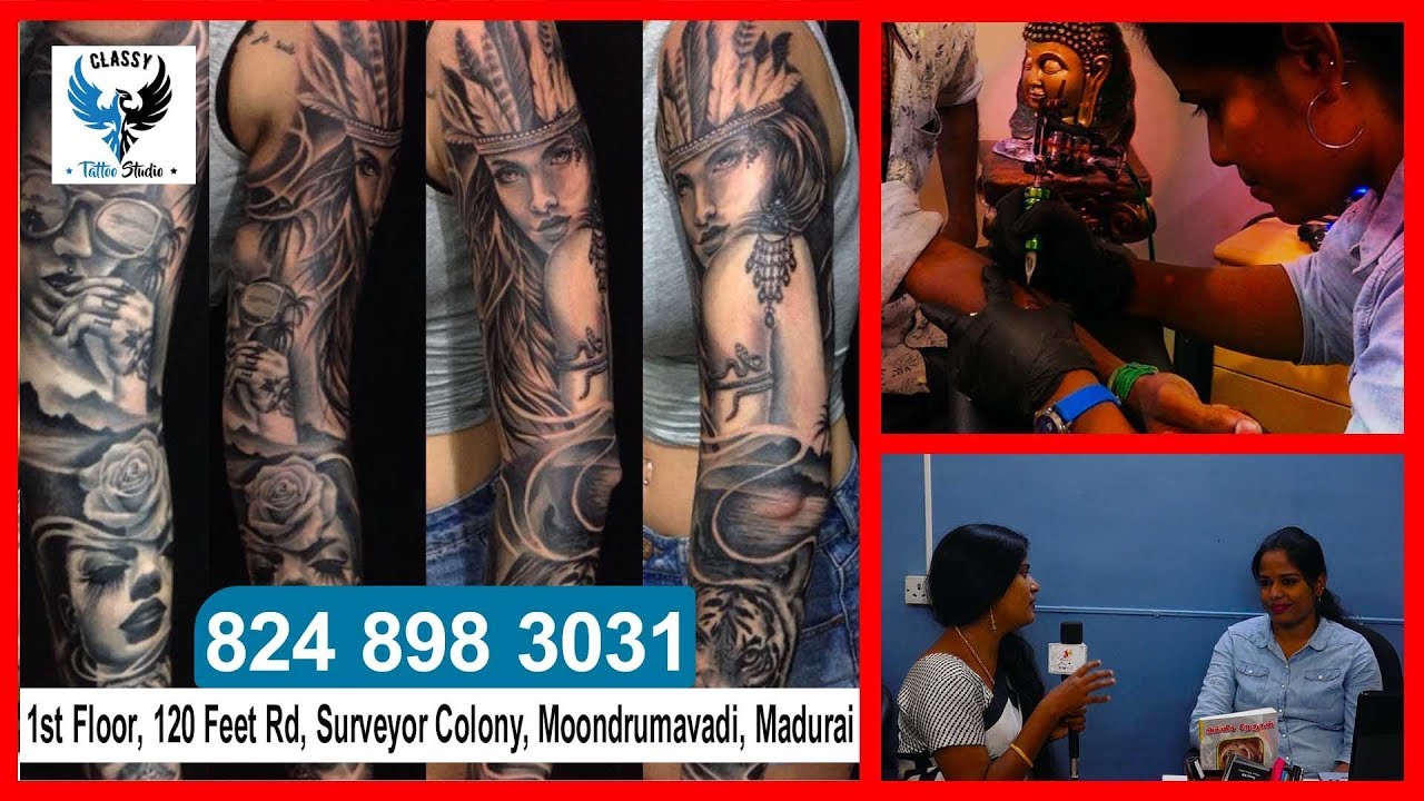 Tattoo குத்த ஆசையா? | Madurai Famous Tattoo Studio  | Lady tattooist | Tamil | Classy Tattoo Studio