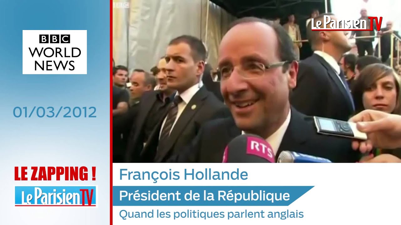 ZAPPING. Quand les politiques s'expriment en anglais.