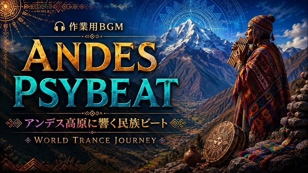 【作業用BGM】Andes Psybeat – アンデスの精霊が舞うトランスの鼓動