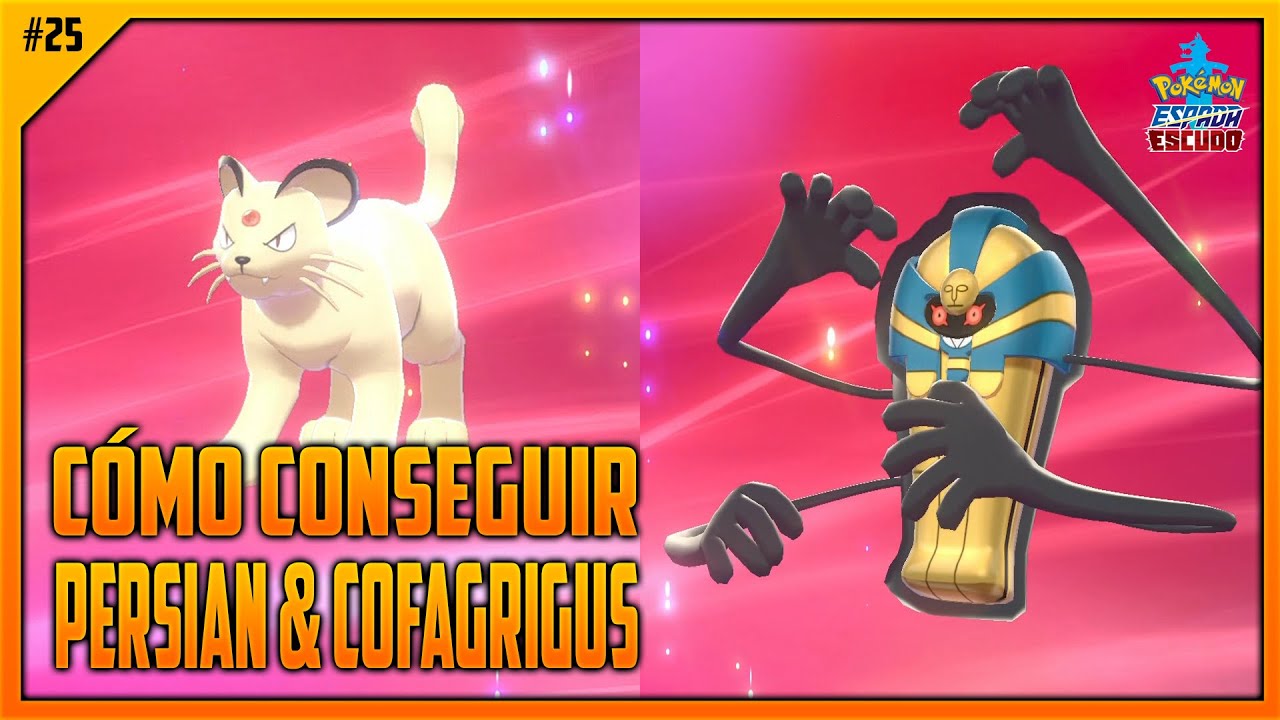 Cómo conseguir a PERSIAN 🐱 y COFAGRIGUS en forma NO GALAR | Pokémon Espada & Escudo