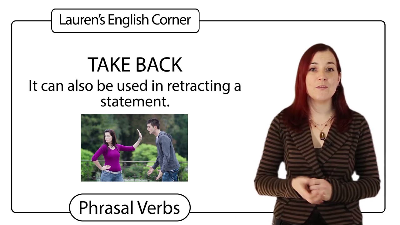 TAKE - Phrasal Verb - Lauren's English Corner