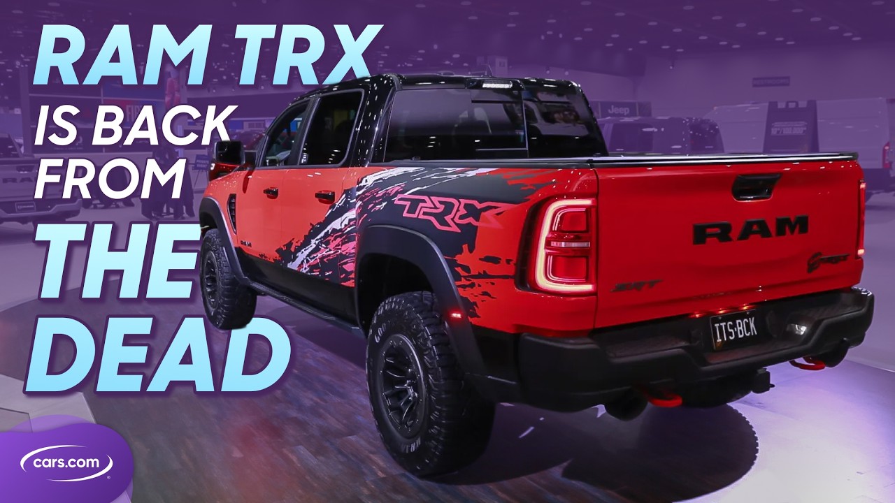 Ram 1500 SRT TRX 2027 года крупным планом: ещё более безумный, чем раньше.