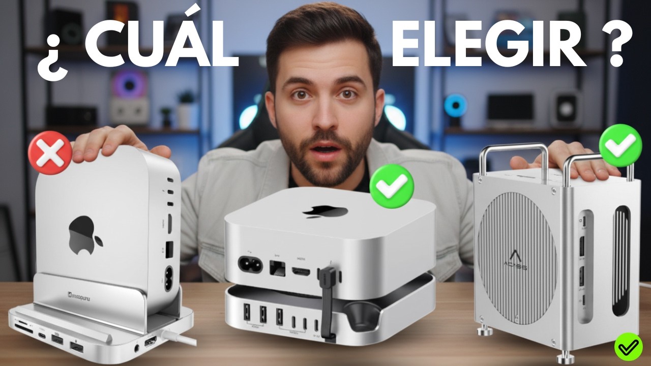 ✅ TOP 7 Mejores Hubs y Docks Mac Mini M4/M4 Pro [2026] 🔌 USB-C, Thunderbolt 4 y SSD NVMe integrado