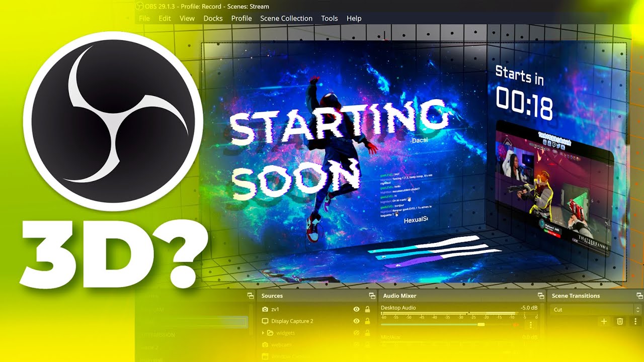 OBS Studio 3D Setup Explained - 1 plugin